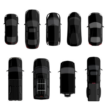 Black car set