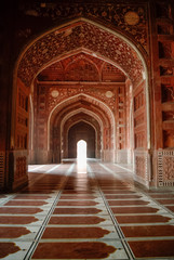 Inside of Mosque in Taj Mahal complex, Agra, India
