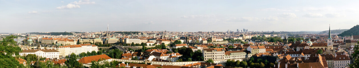 Naklejka na ściany i meble panorama of Prague from St. Vitus Cathedral