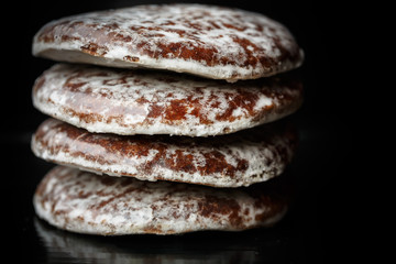 Round Lebkuchen (german gingerbread)