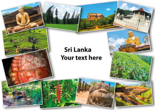 Collage from images of Sri Lanka