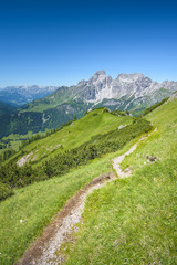 Fototapeta na wymiar Mount Bischofsmütze, Filzmoos, Salzburger Land, Austria