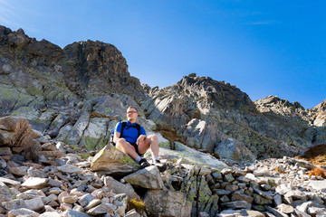 Tourist in Slovakian Mlynicka dolina © sitriel