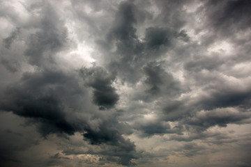 Naklejka na ściany i meble Dramatic storm clouds in the sky