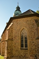 Fototapeta premium evangelische Stadtkirche Altstadt Bad Salzuflen, Westfalen, Lippe, Deutschland, Europa