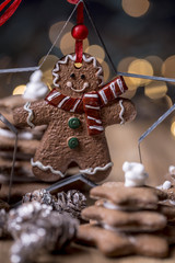 Weihnachten Karte Lebkuchenmann