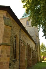 Fototapeta na wymiar evangelische Stadtkirche Altstadt Bad Salzuflen, Westfalen, Lippe, Deutschland, Europa
