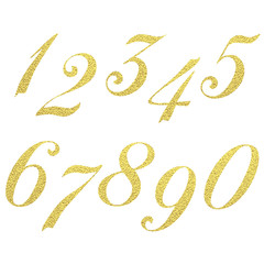 gold glittering lettering design. Vector illustration