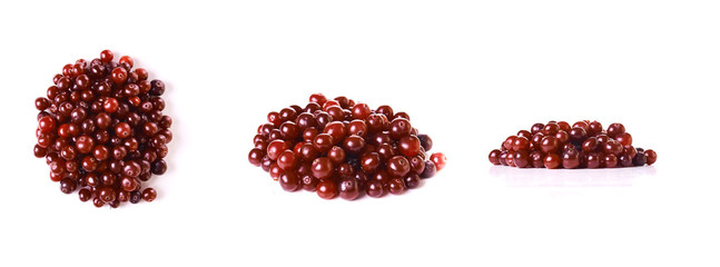 red ripe cranberries