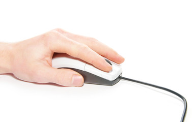 computer mouse on white background