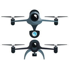 drone technology modern icon vector illustration design