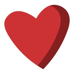 Red heart vector icon