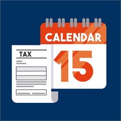 tax time flat icons vector illustration design