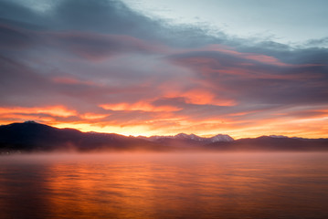 Sunrise over Grand Lake, Colorado