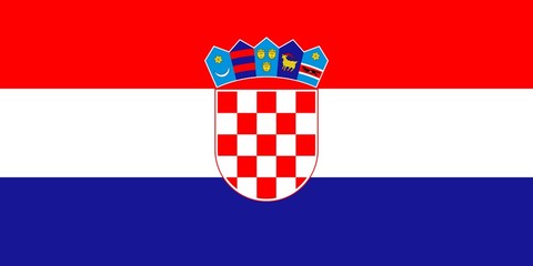Obraz premium Flag of Croatia