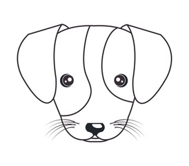 cartoon cute puppy hand draw vector illustration eps 10