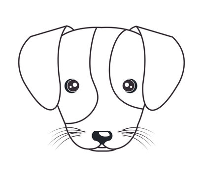 cartoon cute puppy hand draw vector illustration eps 10