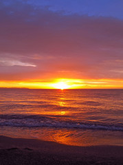 Fototapeta na wymiar Sunrise in Cabo de Gata