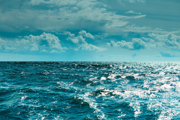 Obrazy na Plexi  Piękny seascape morski horyzont i niebo.