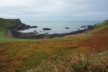 Landscape view of the Giants Causeway area in Northern Ireland