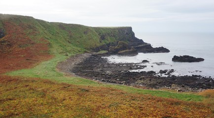 Landscape view of the Giants Causeway area in Northern Ireland