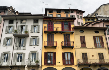 Obraz premium Lovere (Bergamo, Italy), historic square