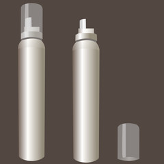 hair mousse. Cosmetics. Mousse. Vector © vv_s