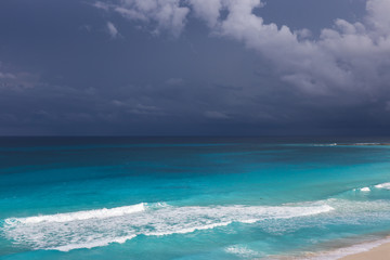 Fototapeta premium Stormy weather, view from above
