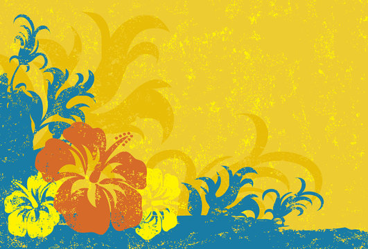 Hibiscus Texture Background
