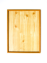 Naklejka na ściany i meble Old wood frame with wood board inside.
