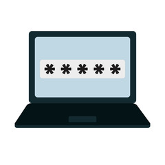 laptop computer portable device isolated icon vector illustration design