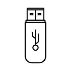 usb memory storage isolated icon vector illustration design