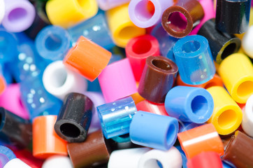 .Beads of various colors, beautiful