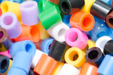 .Beads of various colors, beautiful