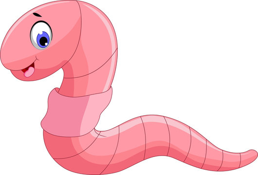cute worm cartoon for you design