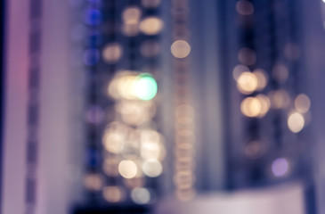 Abstract bokeh city light for background