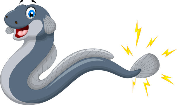Electric eel cartoon for you design