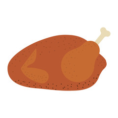 roaster chicken icon. fast food design. vector illustration