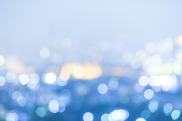Abstract blur bokeh night city background