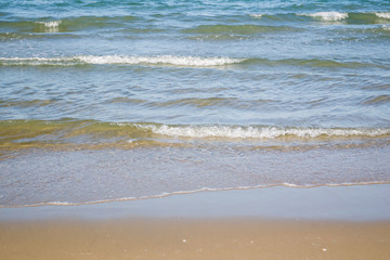 Fototapeta na wymiar Sea wave on beach background.
