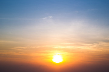 Beautiful sun shine in morning.