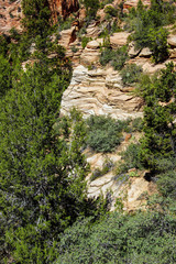 Patterns in the sandstone strata