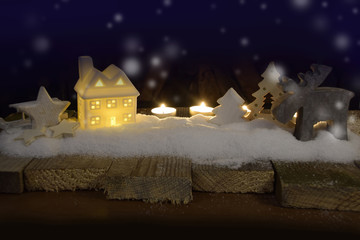 Naklejka premium Weihnachtlicher Hintergrund