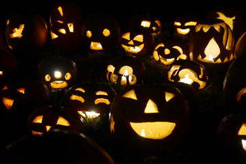 Illuminated halloween lanterns