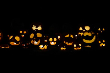 Illuminated Halloween lanterns