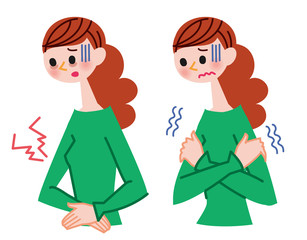 気分の悪い女性