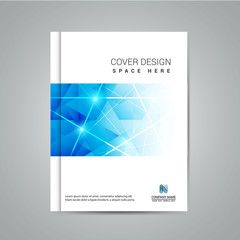 Geometric triangle shape on background.Brochure template layout, cover design, annual report,magazine,Leaflet,presentation background, flyer design.booklet in A4 with Vector Illustration.