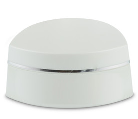 cream container isolated on white background