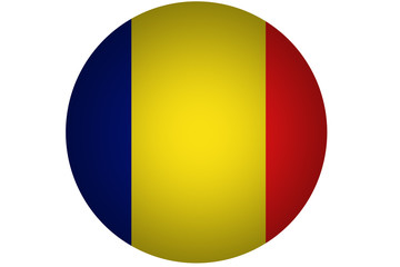 3D Chad flag ,Chad national flag illustration symbol.