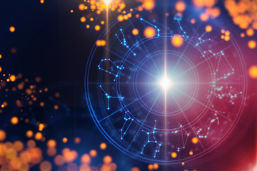 Astrology and alchemy sign background illustration